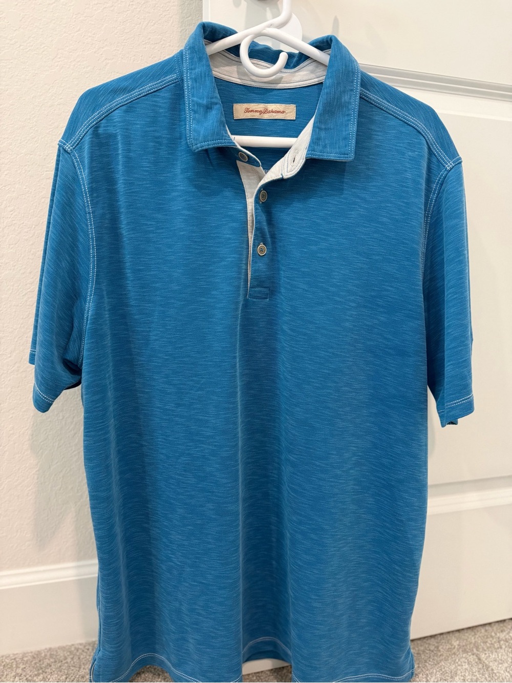 Tommy Bahama Teal-Blue Short Sleeve Polo